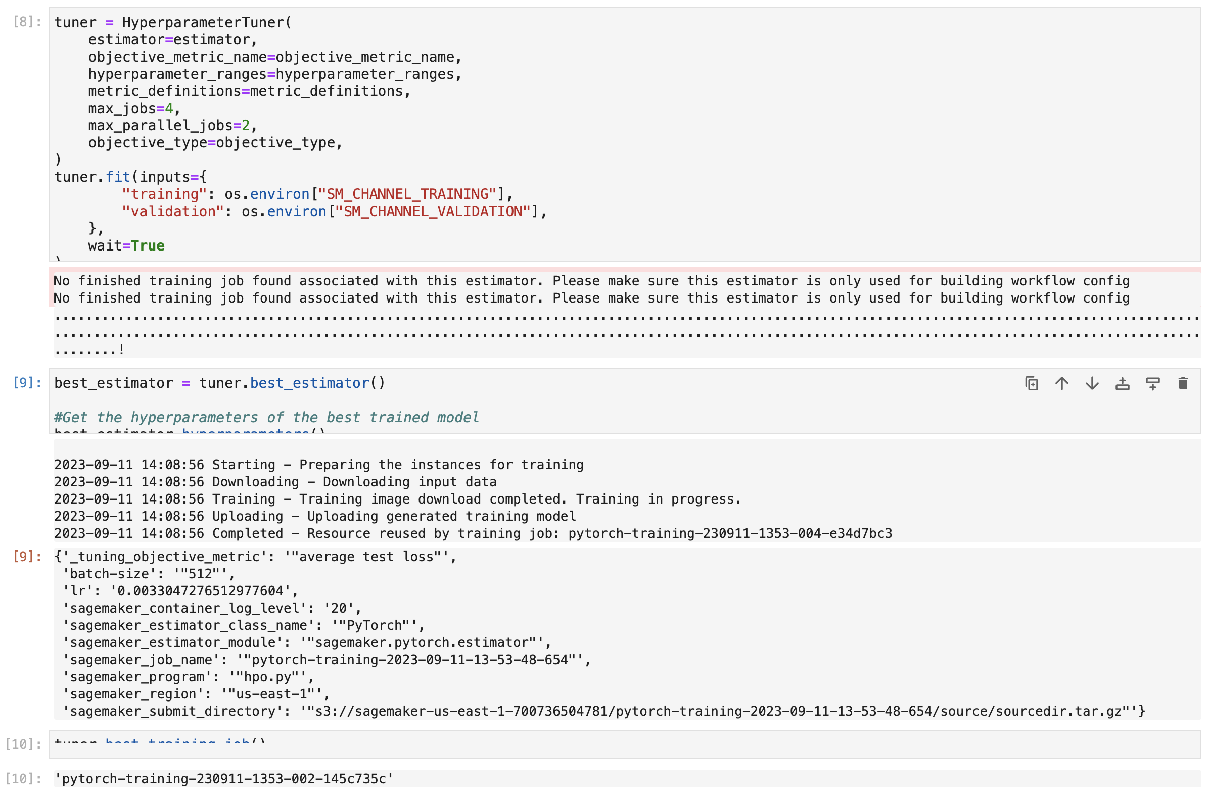 Hyperparameter Tuning Job